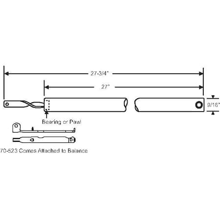 Strybuc 5/8in Plastic Tube Balance 80-S27P-1